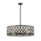 Z-Lite Dealey 8 Light Chandelier, Matte Black + Clear Crystal 6010-30MB - alternate 7